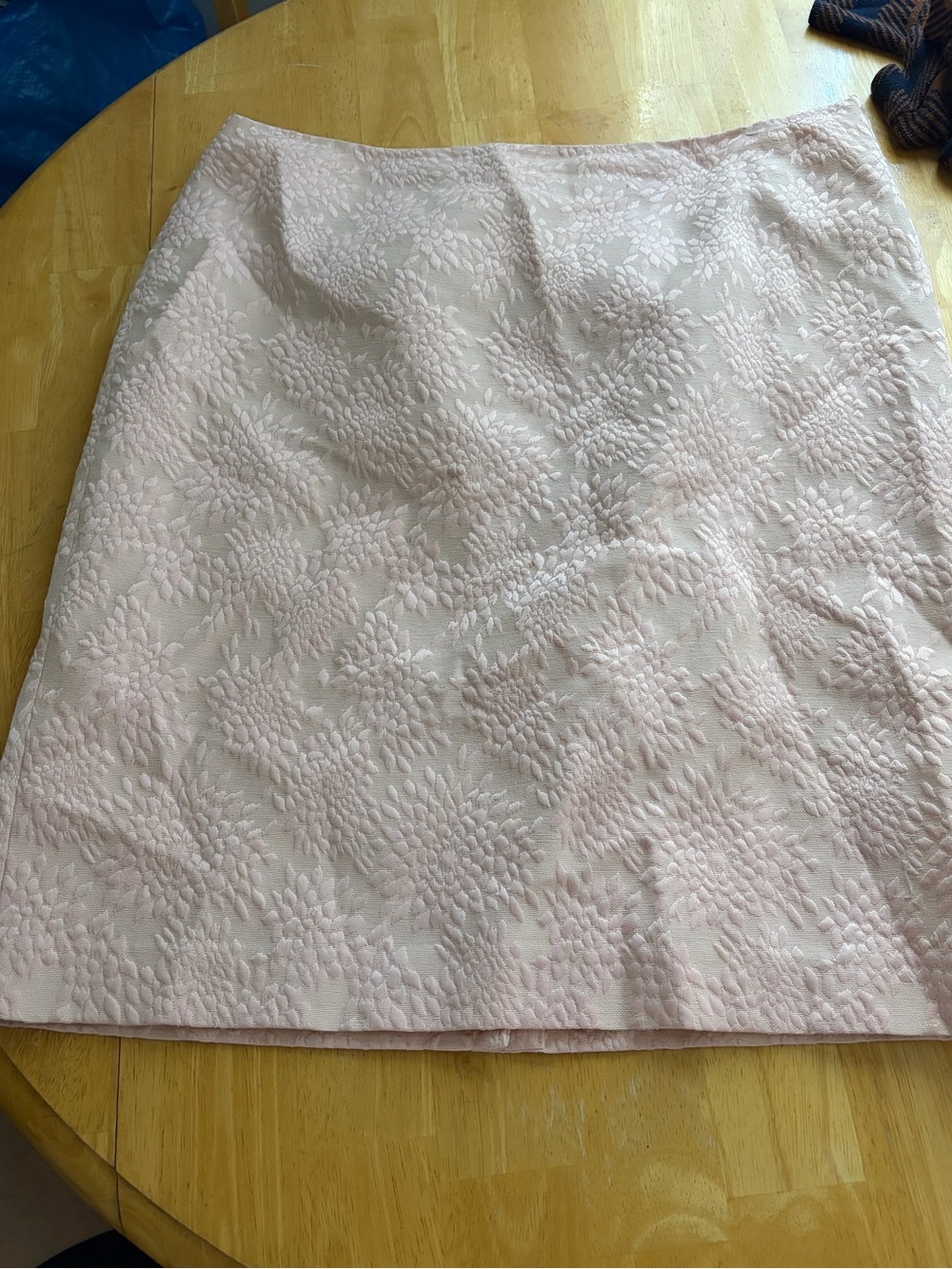 Talbots Pale Pink Textured Pencil Skirt